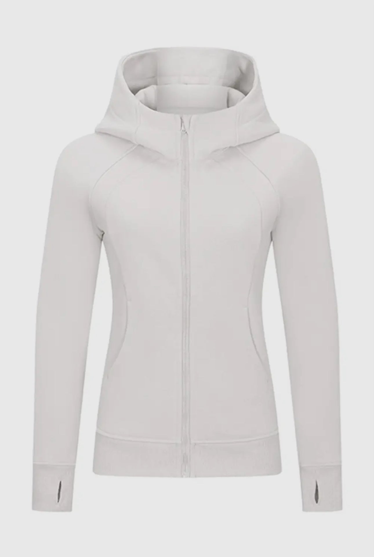 Athletic Slim Zip Up Hoodie