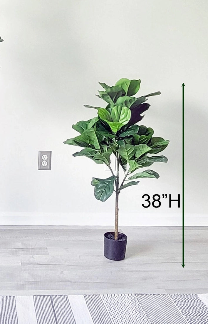 Artificial Fiddle Leaf Fig Tree 38" Tall