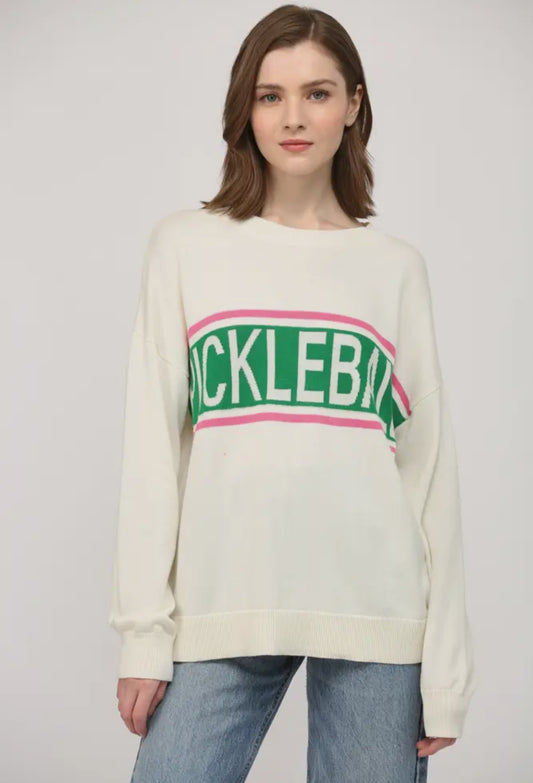 Pickleball Crew Neck Sweater