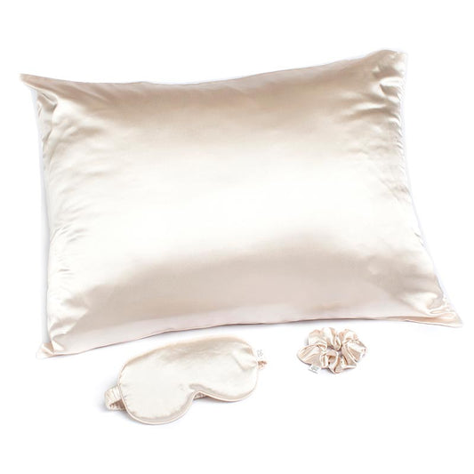 Ivory Satin Sleep Set