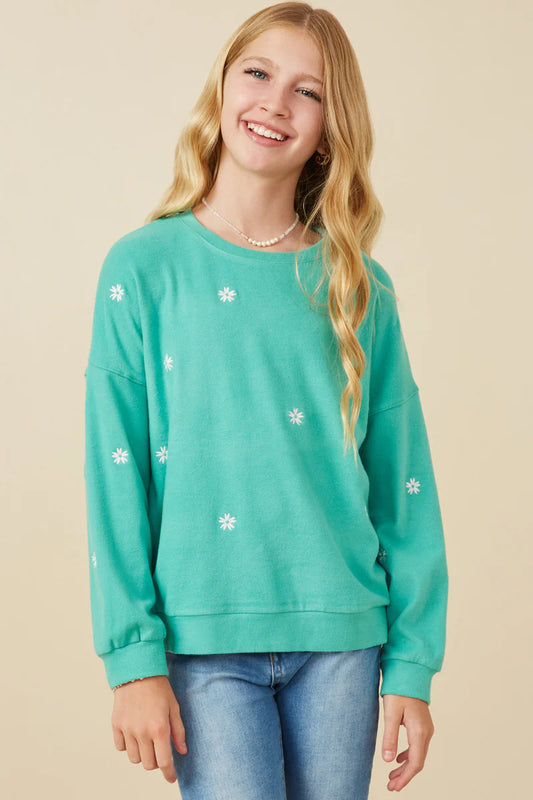 Floral Embroidered Sweater